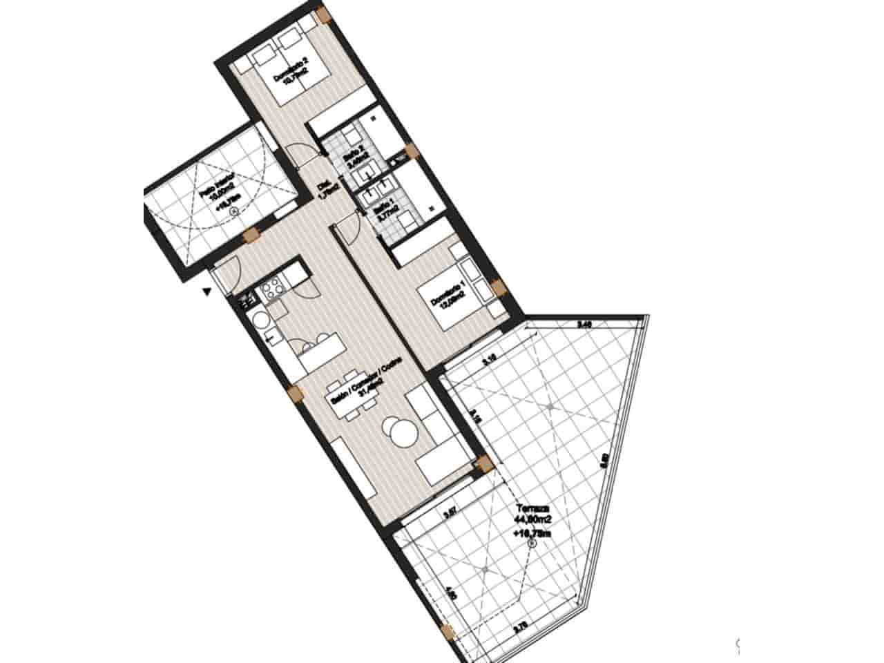 2 bedroom Flat for sale in Torrox with pool garage - € 343,000 (Ref: 9437848)