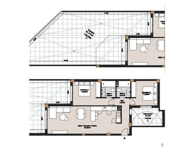 2 bedroom Flat for sale in Torrox with pool garage - € 343,000 (Ref: 9437848)
