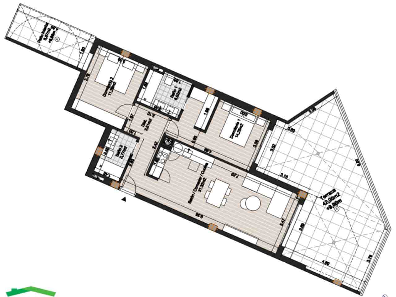 2 bedroom Flat for sale in Torrox with pool garage - € 343,000 (Ref: 9437848)