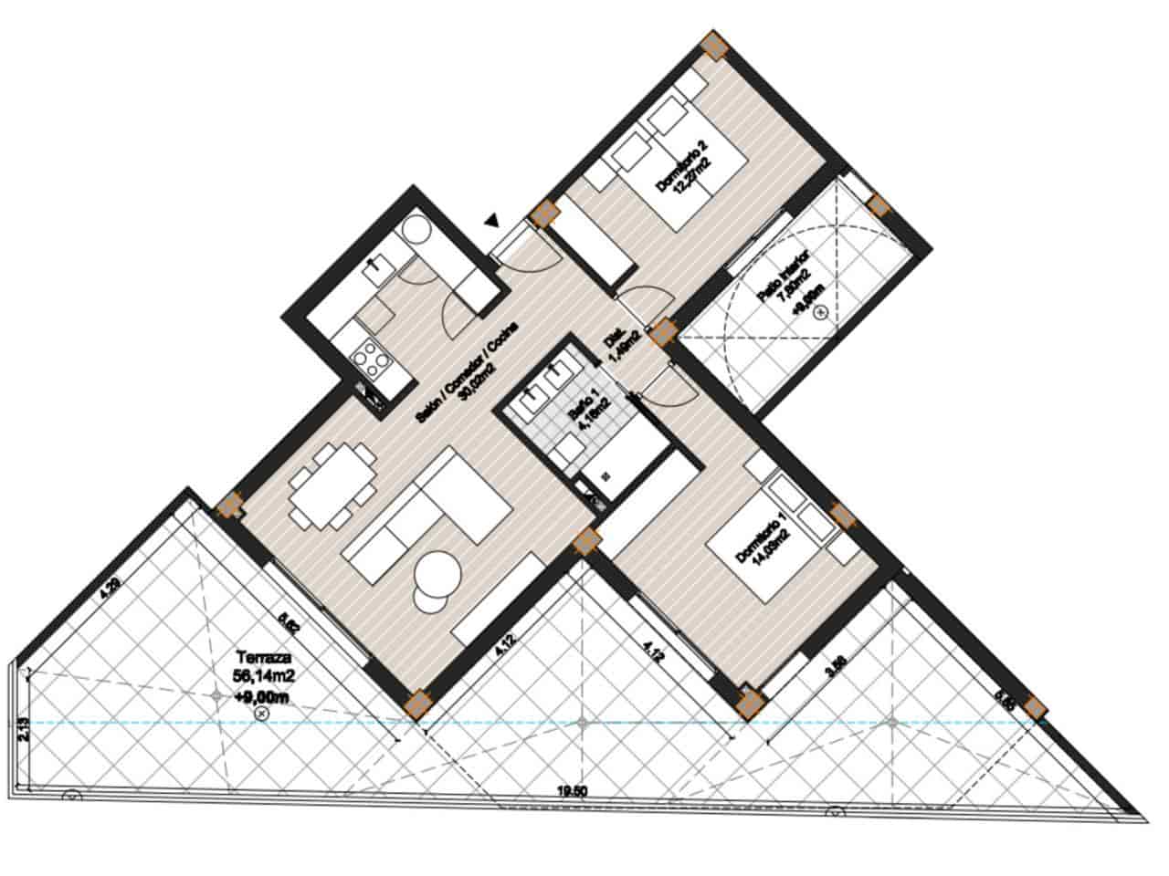 2 bedroom Flat for sale in Torrox with pool garage - € 343,000 (Ref: 9437848)