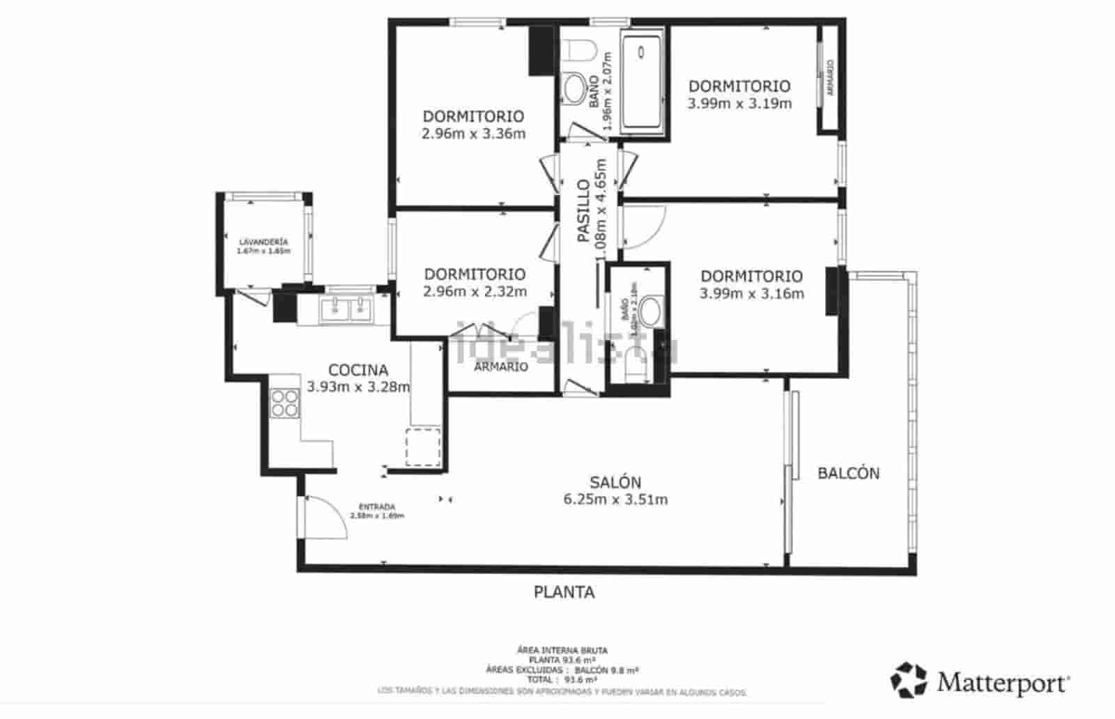 4 bedroom Flat for sale in Malaga city with garage - € 380,000 (Ref: 9813311)