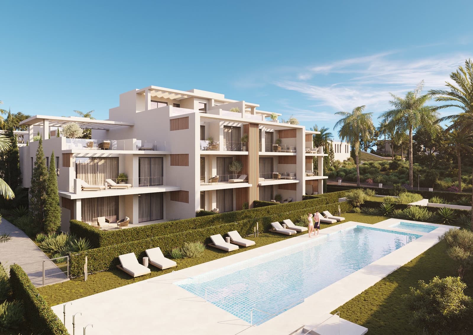 2 soveværelse Lejlighed til salg i New Golden Mile med swimmingpool garage - € 695.000 (Ref: 9312169)