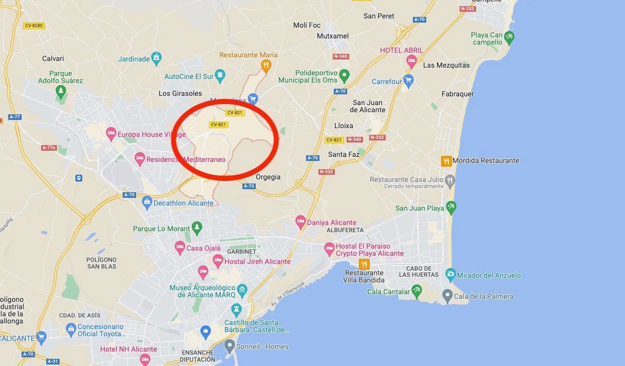 Byggegrund til salg i Alicante by - € 180.000 (Ref: 8799442)