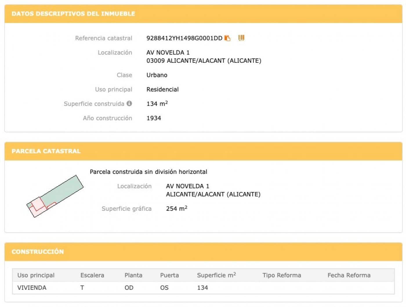 Działka budowlana na sprzedaż w Miasto Alicante / Alacant - 349 000 € (Ref: 8799462)