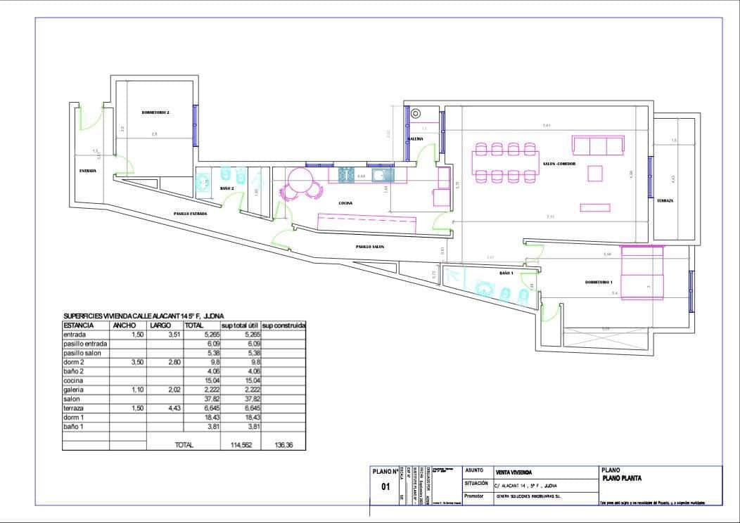 3 makuuhuone Asunto myytävänä paikassa Jijona / Xixona - 139 000 € (Ref: 9220501)