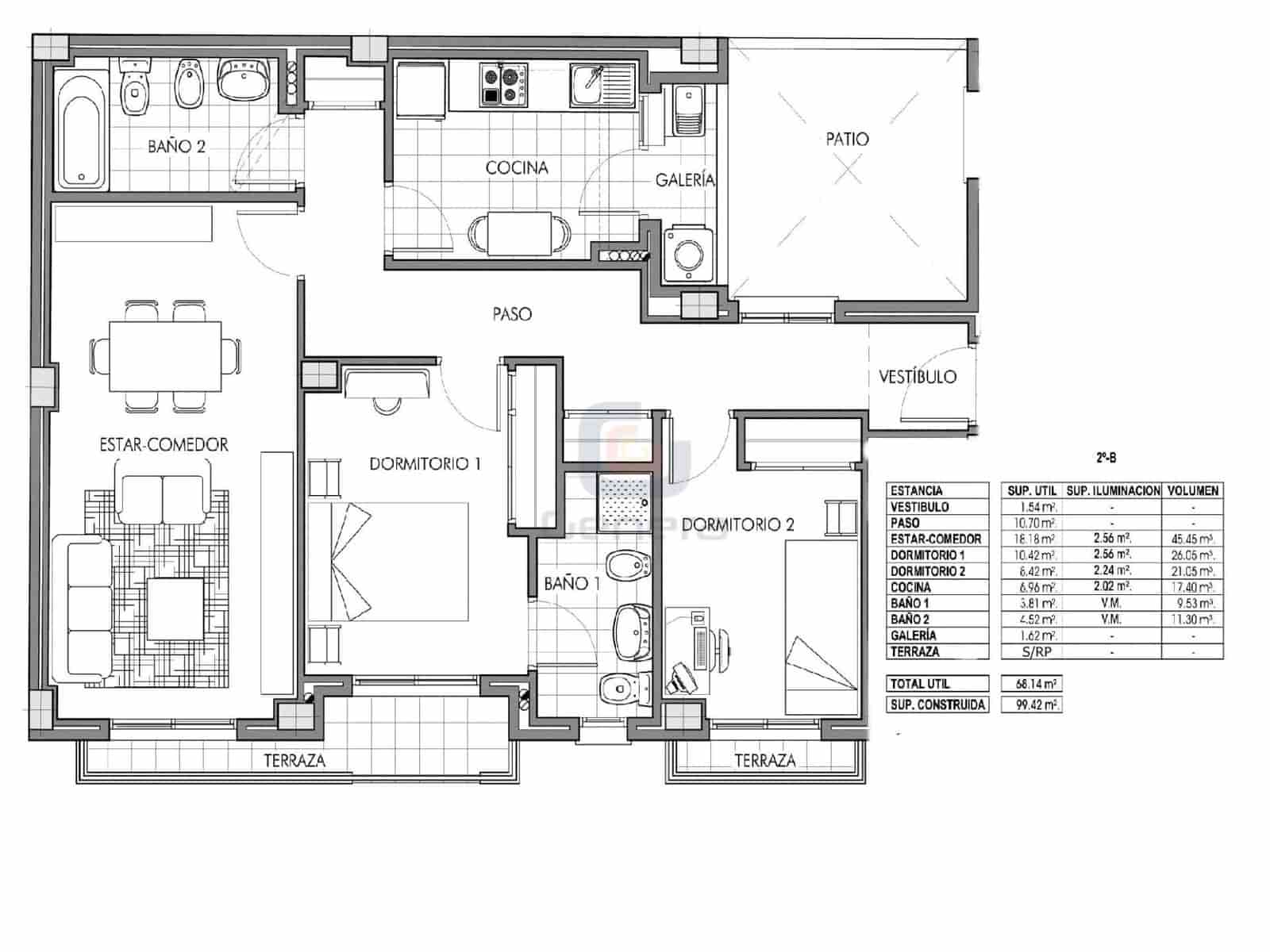 2 bedroom Flat for sale in San Vicente / Sant Vicent del Raspeig - € 239,000 (Ref: 9428222)