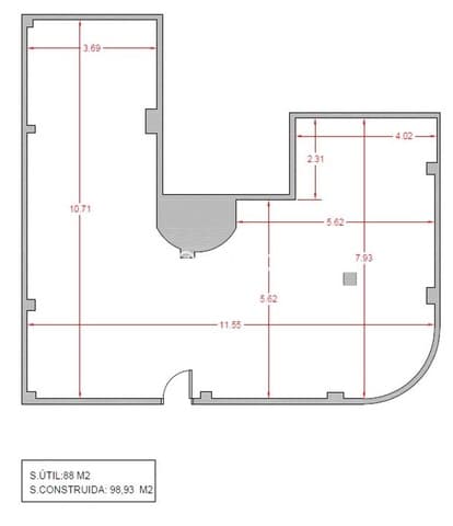 Commerciale in vendita in Centro Urbano, Gijón - 61.750 € (Rif: 8171362)