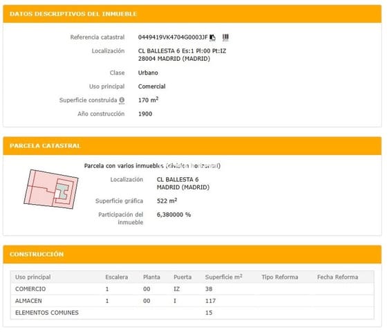 Gewerbe zu verkaufen in Universidad, Madrid Stadt - 299.000 € (Ref: 8504579)