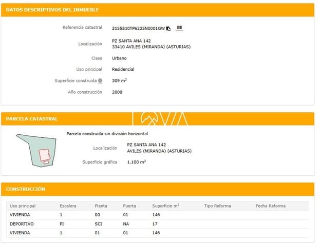 3 quarto Moradia para venda em Avilés com piscina - 299 360 € (Ref: 8706212)