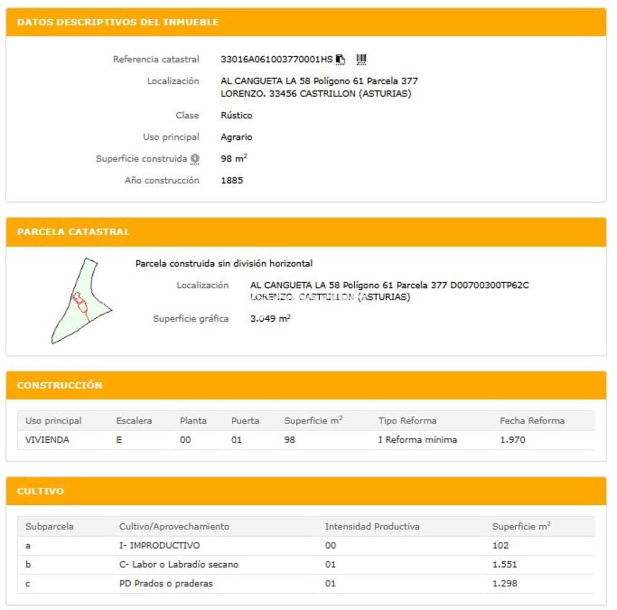 Bouwgrond te koop in Castrillon - € 100.000 (Ref: 9268929)