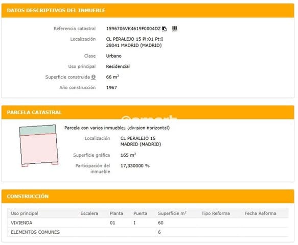 2 bedroom Flat for sale in San Fermín, Madrid city - € 131,200 (Ref: 9305365)