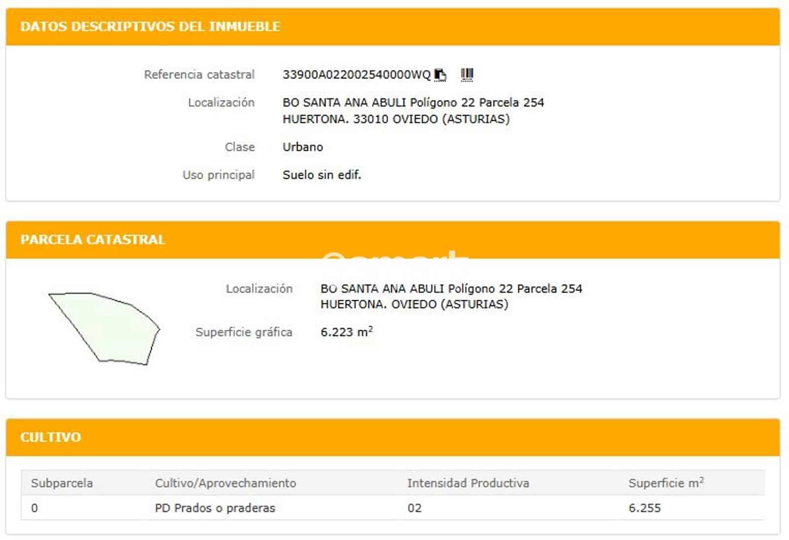 Byggetomt til salgs i Oviedo - € 350 000 (Ref: 9309272)