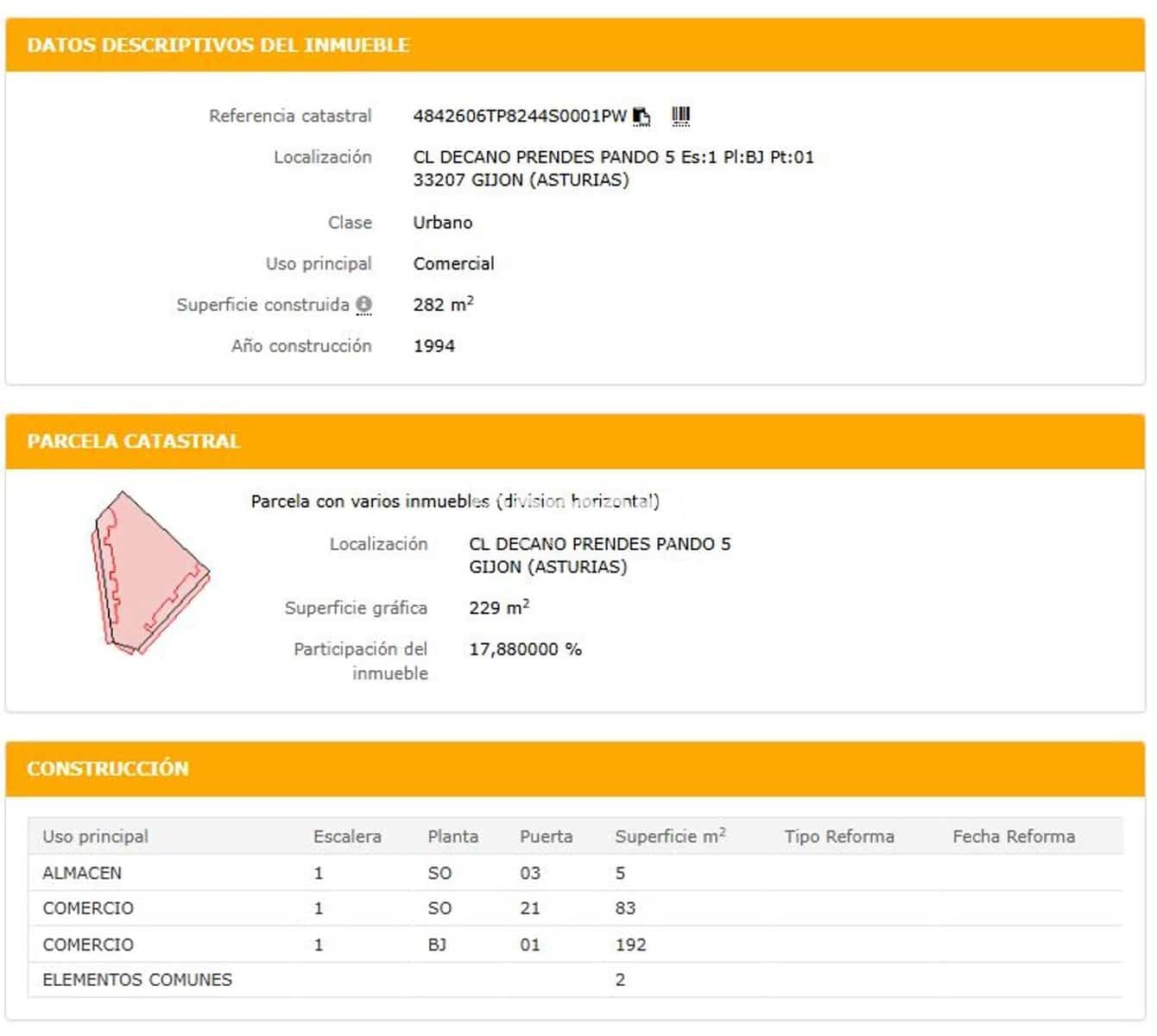 Commerciale in vendita in Gijon - 594.000 € (Rif: 9374838)