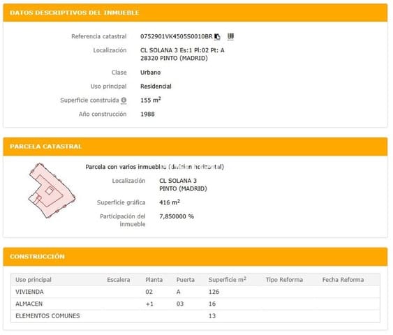 3 soveværelse Lejlighed til salg i Pinto - € 315.000 (Ref: 9413464)