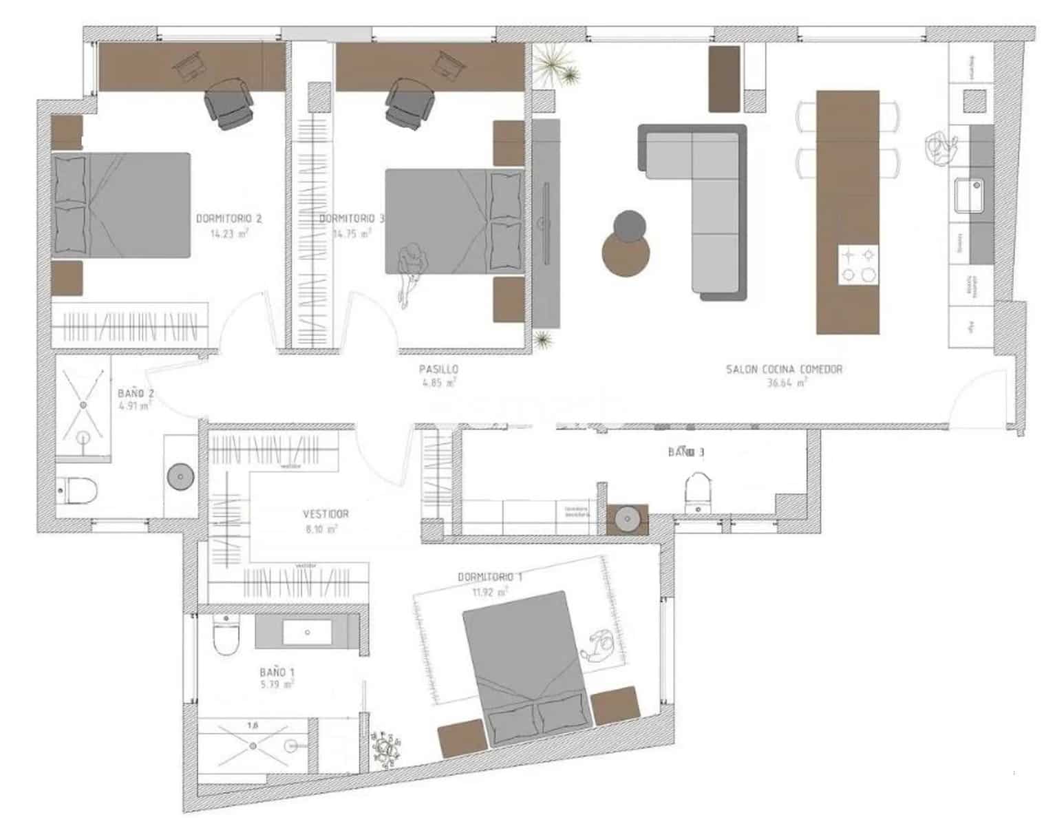 3 camera da letto Appartamento in vendita in Oviedo - 490.000 € (Rif: 9429127)