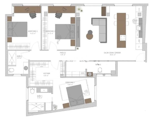 3 camera da letto Appartamento in vendita in Centro Urbano, Oviedo - 490.000 € (Rif: 9429127)