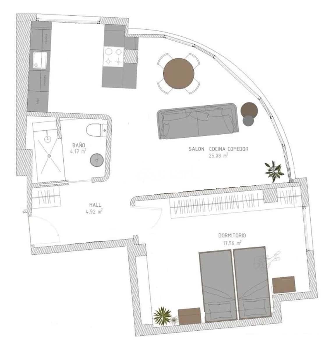 1 chambre Appartement à vendre à Oviedo - 249 000 € (Ref: 9429128)