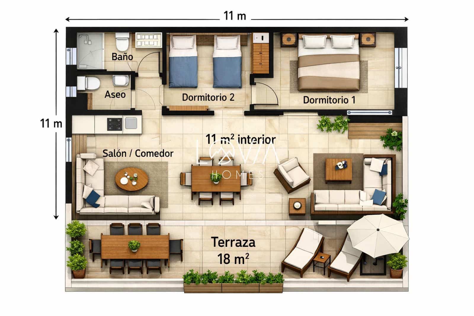 2 makuuhuone Asunto myytävänä paikassa Madrid kaupunki mukana uima-altaan - 785 000 € (Ref: 9541842)