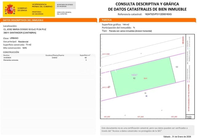 3 soverom Leilighet til salgs i Santander - € 90 000 (Ref: 9542006)