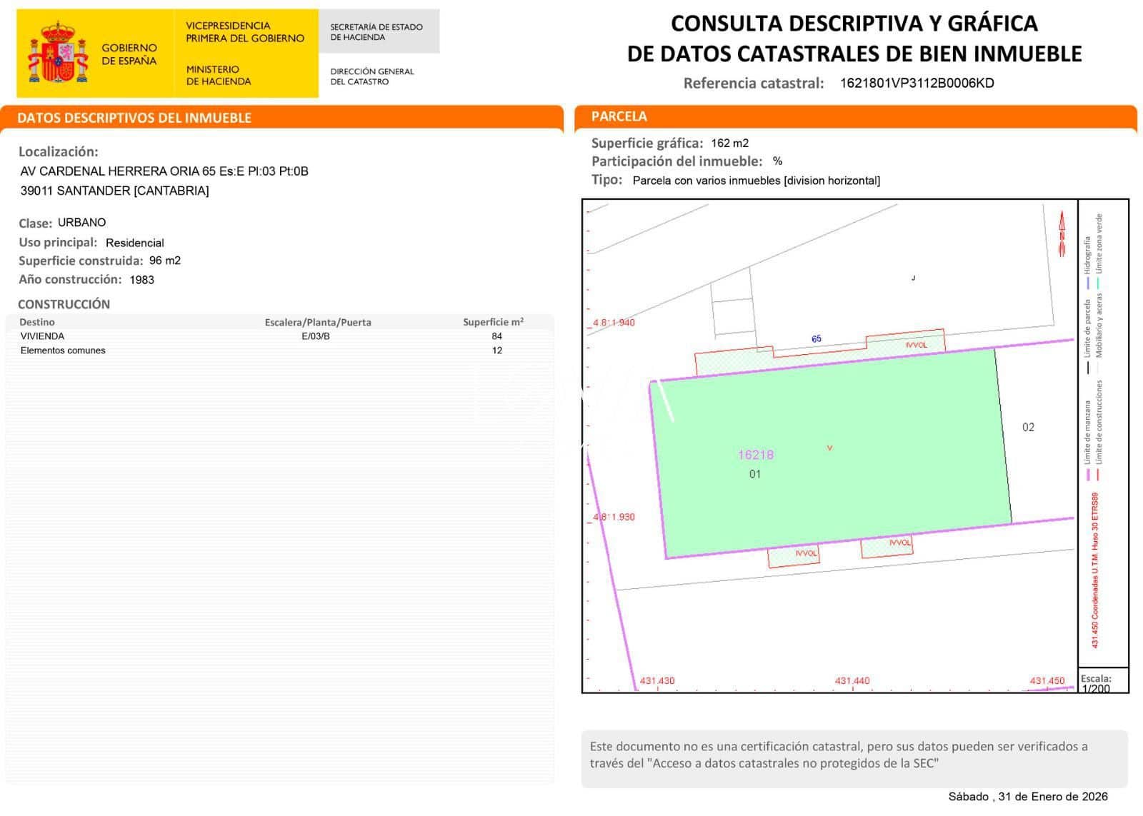 Leilighet til salgs i Santander - € 93 000 (Ref: 9558787)
