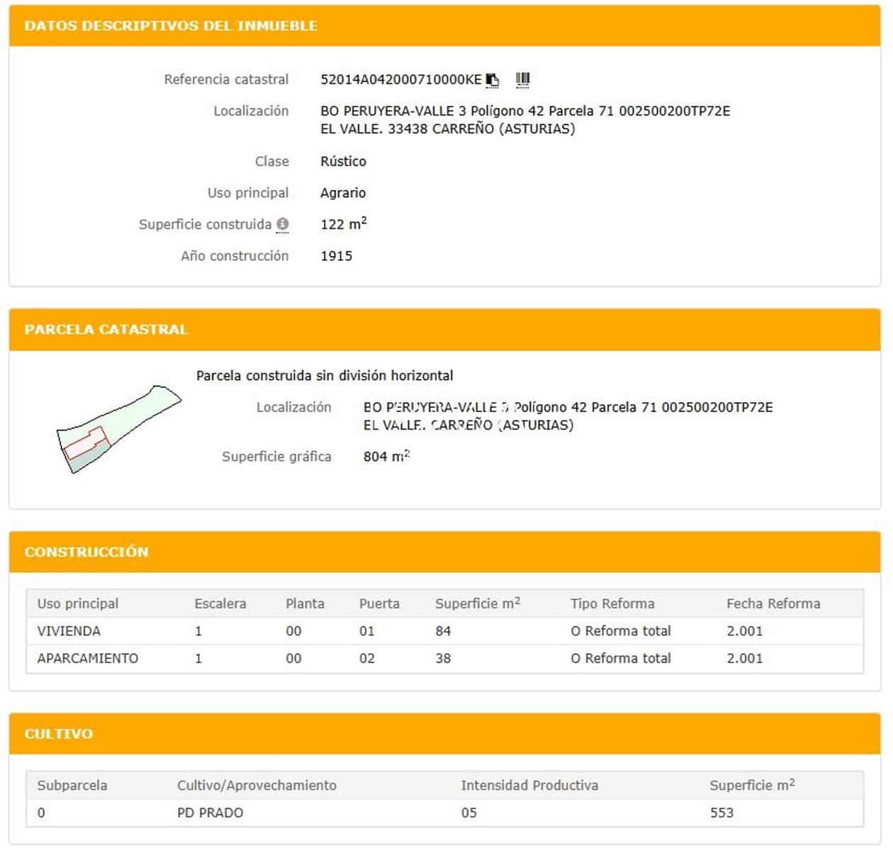 2 soverom Villa til salgs i Carreno med garasje - € 124 100 (Ref: 9566194)