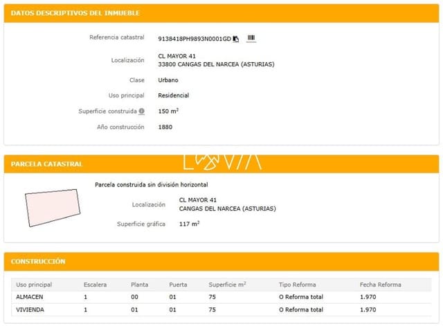 Tontti myytävänä paikassa Cangas del Narcea - 165 000 € (Ref: 9669325)