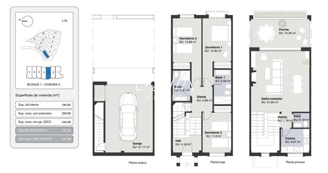 3 sypialnia Dom na sprzedaż w Valle Romano Golf, Estepona z basenem garażem - 470 250 € (Ref: 9806967)