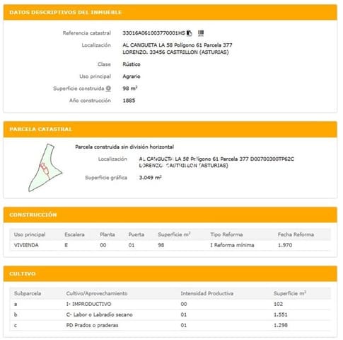 Tomt till salu i Castrillón - 100 000 € (Ref: 9806976)