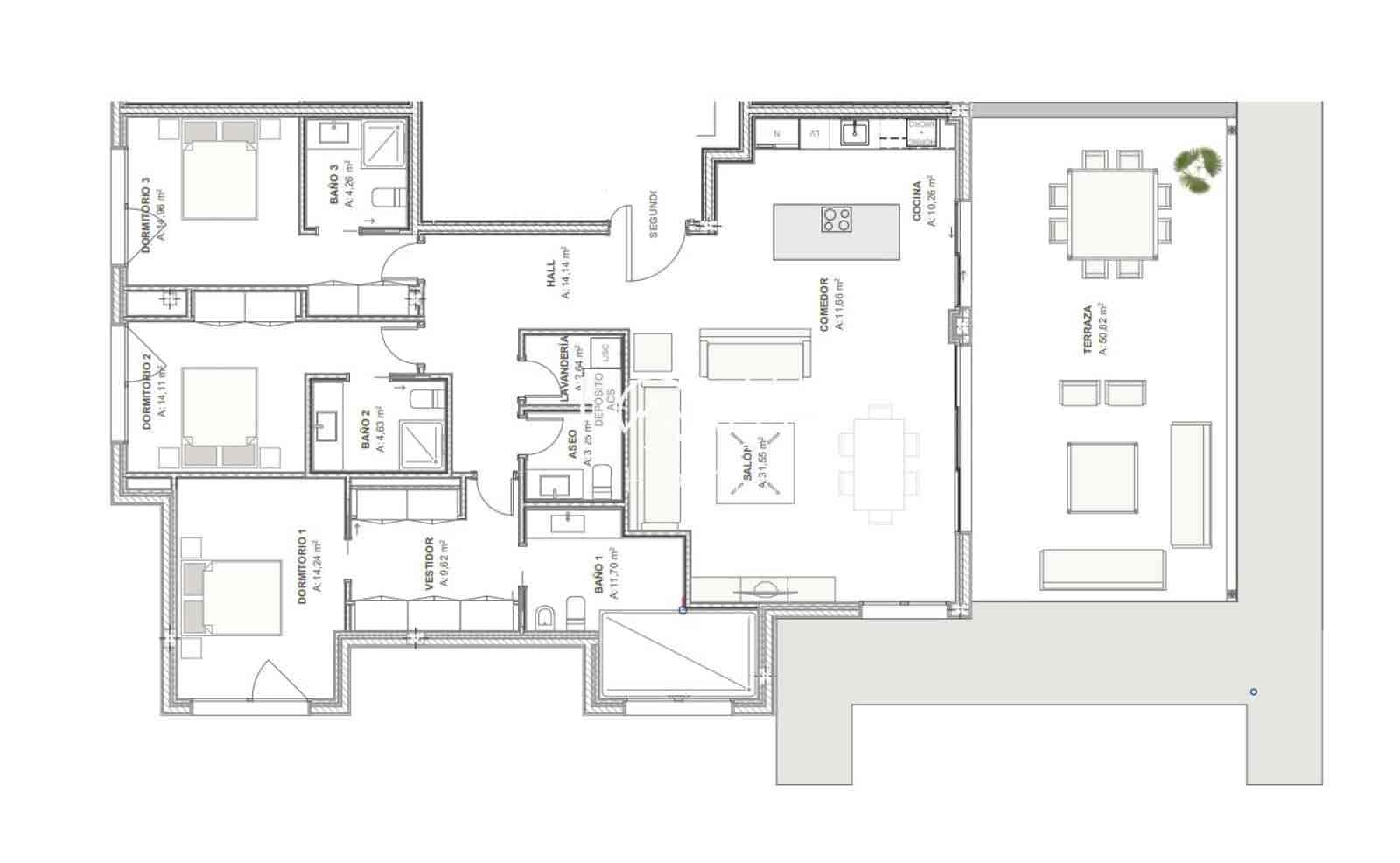 Ático de 3 habitaciones en Estepona en venta con piscina garaje - 1.453.920 € (Ref: 9807141)