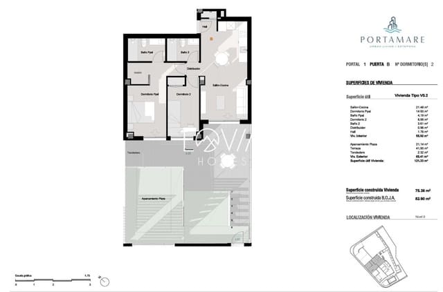 2 soverom Leilighet til salgs i Puerto de Estepona, Estepona med svømmebasseng - € 459 700 (Ref: 9807143)