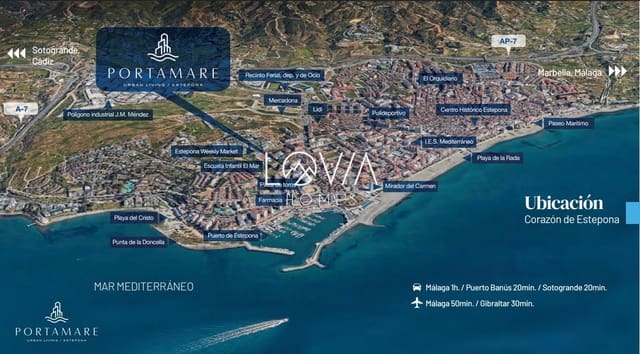 2 soverom Leilighet til salgs i Puerto de Estepona, Estepona med svømmebasseng - € 459 700 (Ref: 9807143)