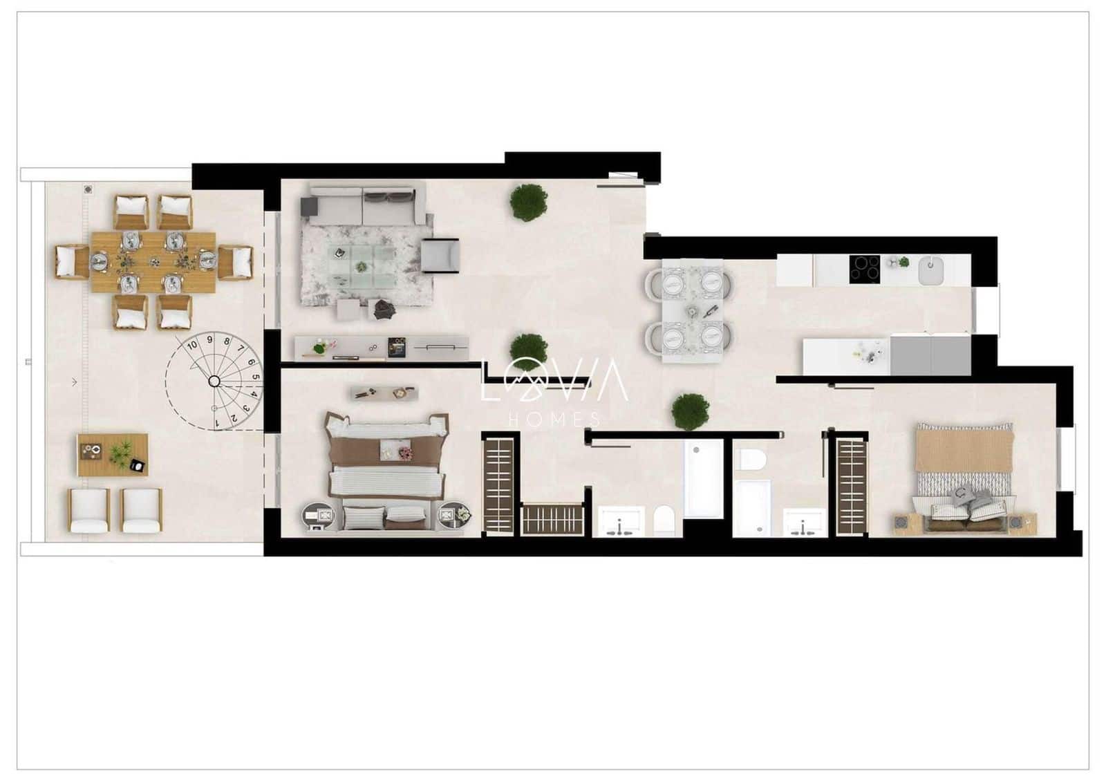 2 chambre Appartement à vendre à Estepona avec piscine garage - 375 000 € (Ref: 9848113)