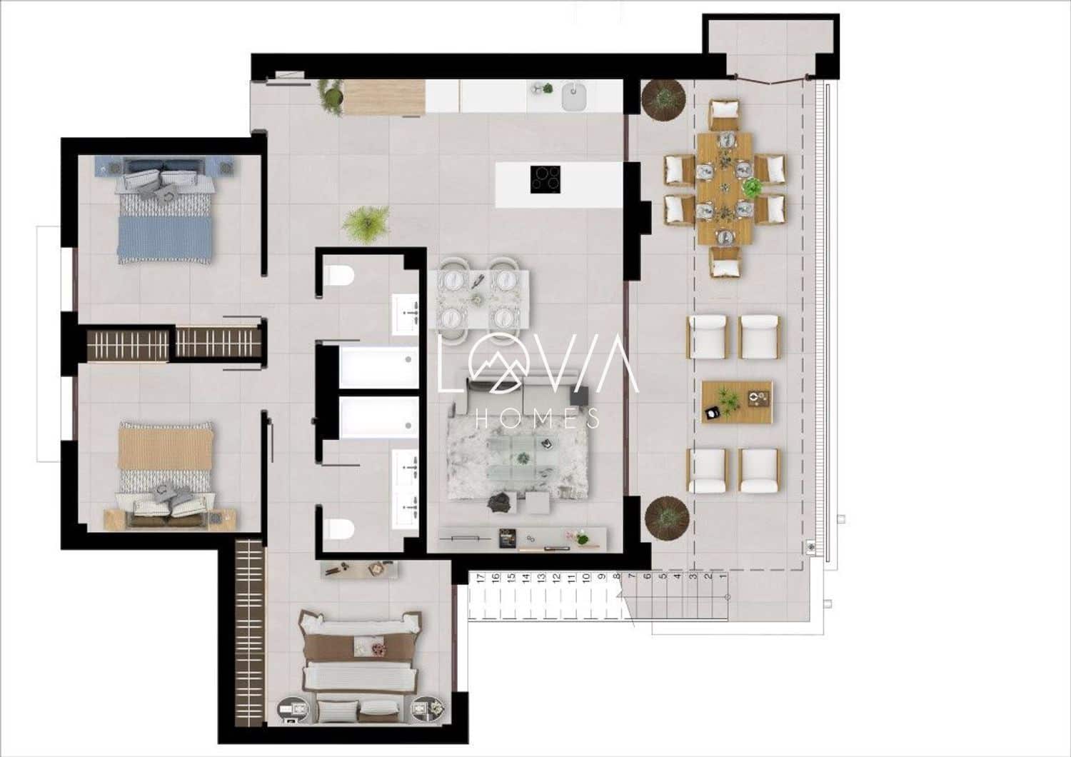 3 bedroom Penthouse for sale in Istan with pool garage - € 610,000 (Ref: 9863715)