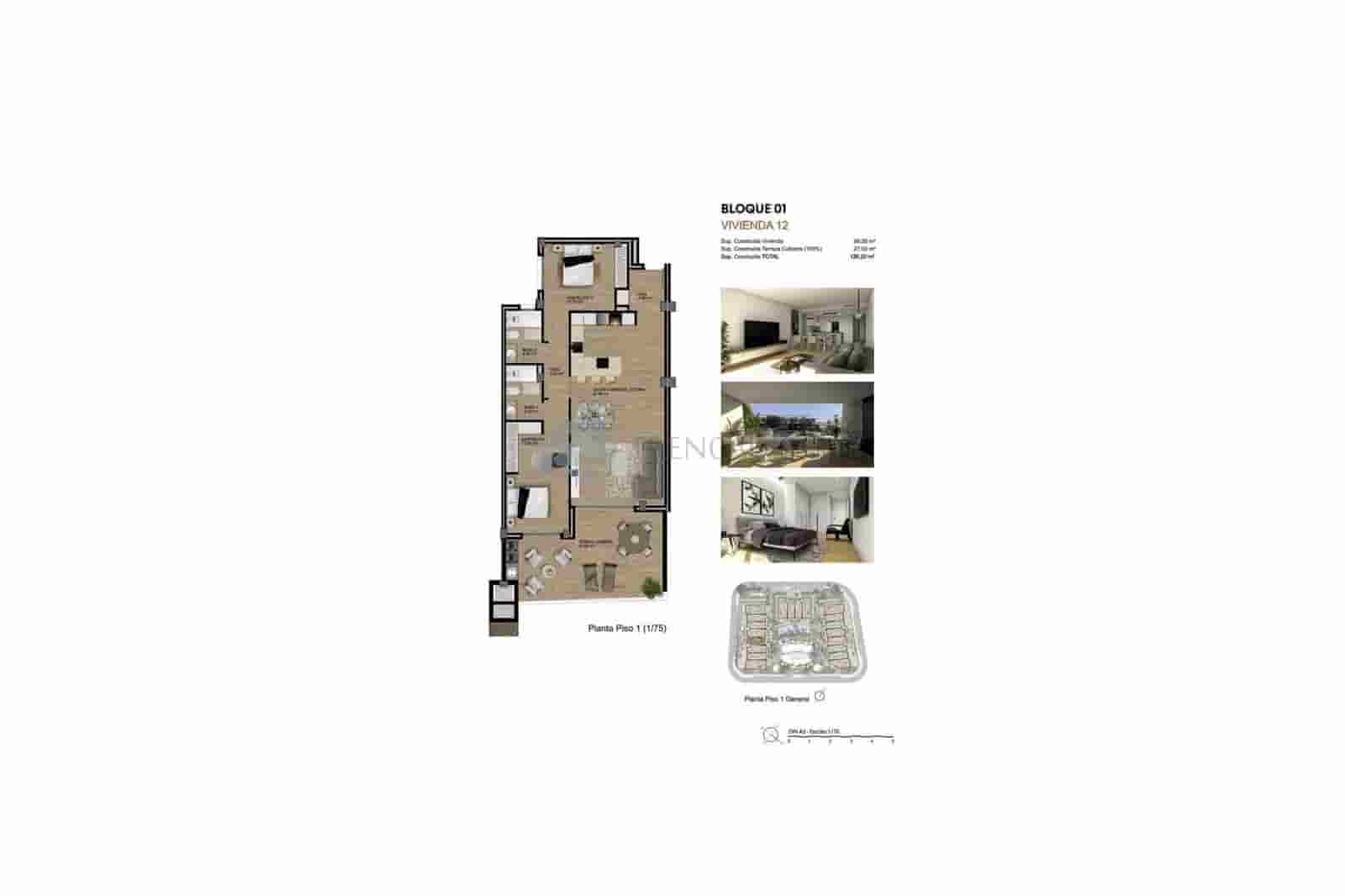 2 makuuhuone Huoneisto myytävänä paikassa Monforte del Cid mukana uima-altaan 
autotalli - 255 000 € (Ref: 9360300)