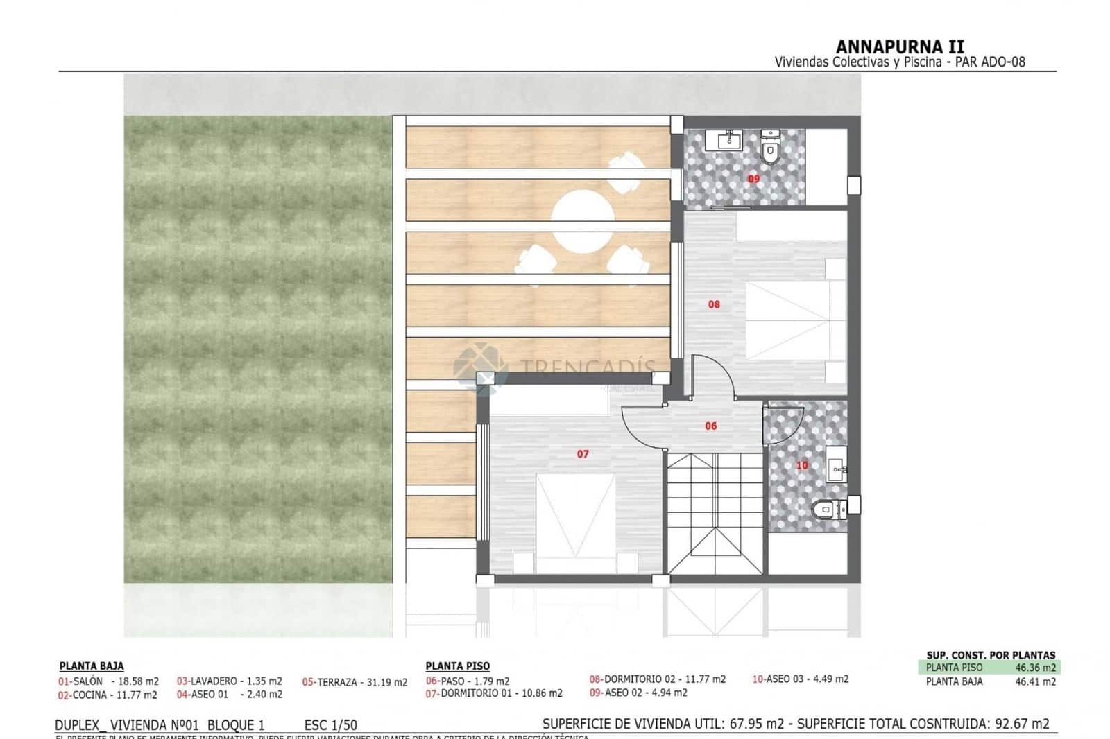 2 Zimmer Apartment zu verkaufen in Monforte del Cid - 395.000 € (Ref: 9360301)