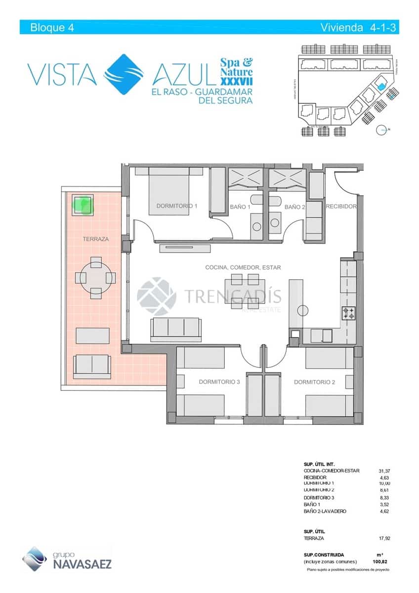 3 bedroom Apartment for sale in Guardamar del Segura with pool garage - € 279,900 (Ref: 9379992)
