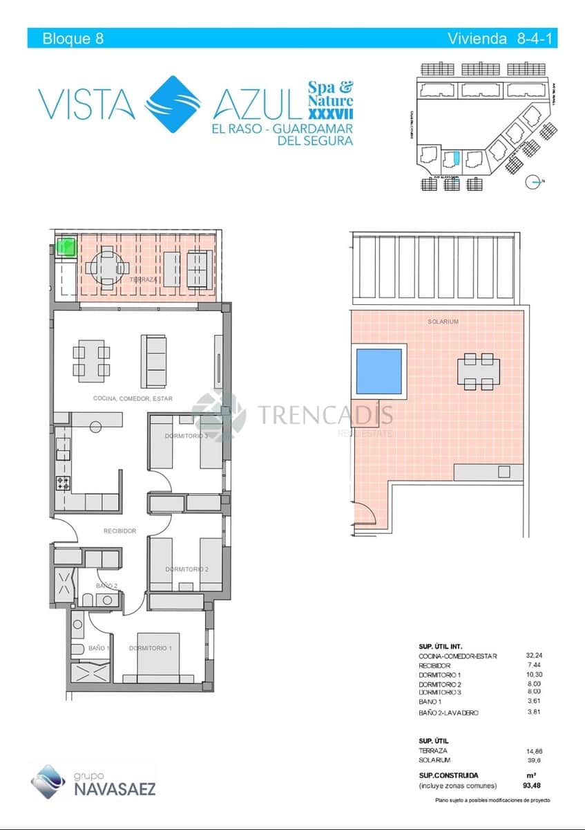 3 camera da letto Attico in vendita in Guardamar del Segura con piscina garage - 344.900 € (Rif: 9379993)