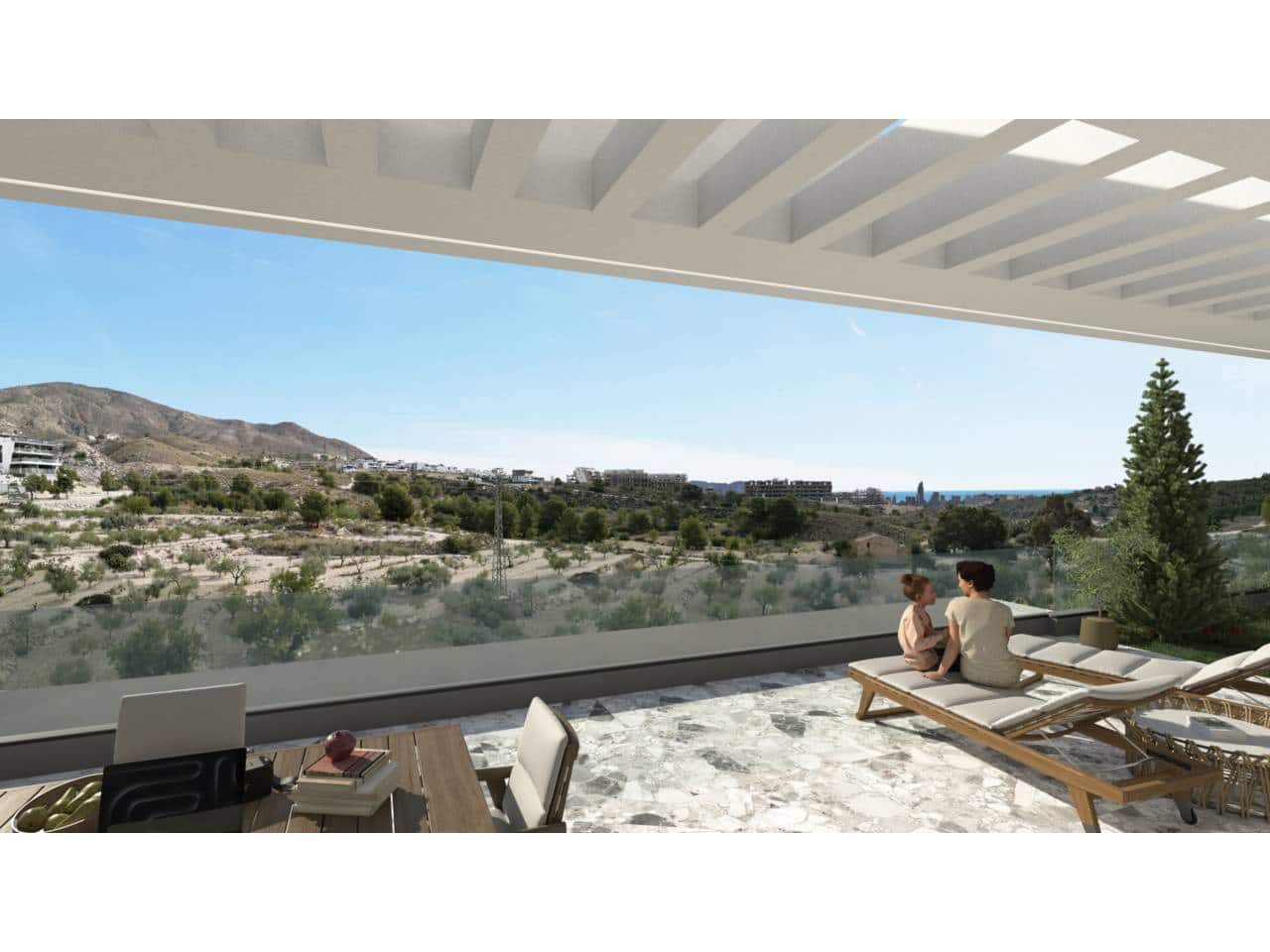 2 Zimmer Bungalow zu verkaufen in Finestrat mit Pool Garage - 355.000 € (Ref: 8941050)