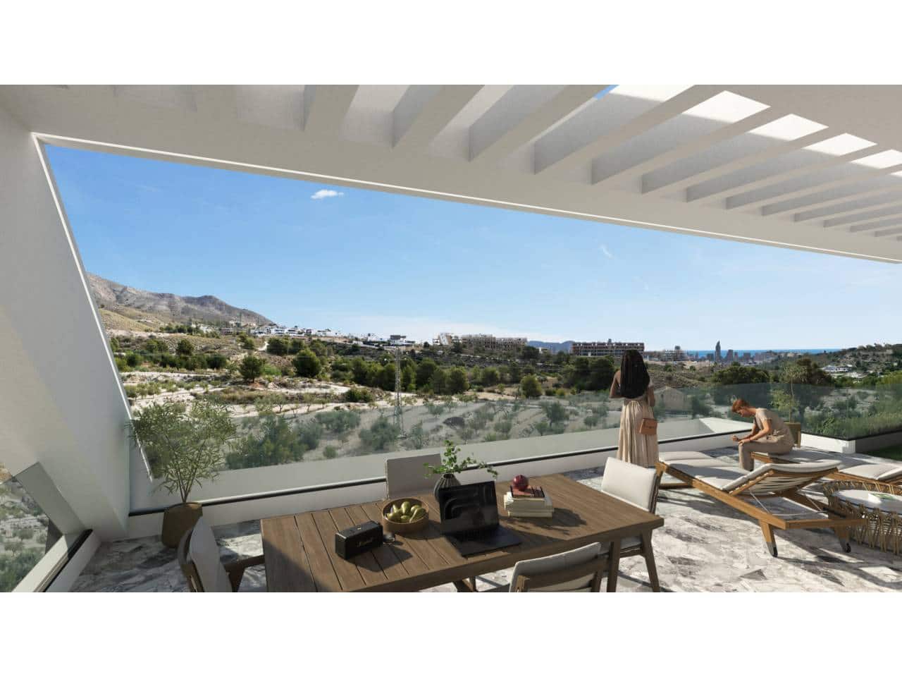 2 Zimmer Bungalow zu verkaufen in Finestrat mit Pool Garage - 355.000 € (Ref: 8941050)