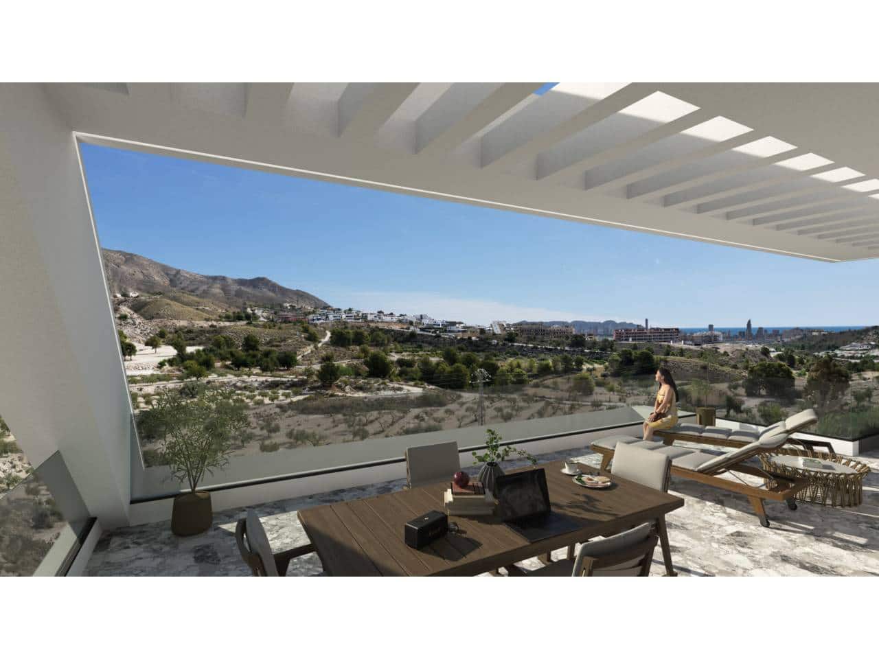 2 Zimmer Bungalow zu verkaufen in Finestrat mit Pool Garage - 355.000 € (Ref: 8941050)