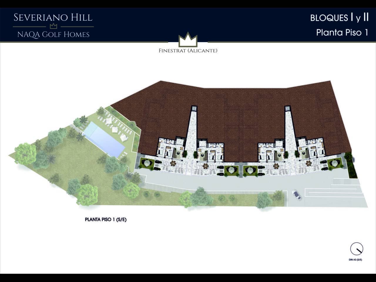 2 Zimmer Bungalow zu verkaufen in Finestrat mit Pool Garage - 355.000 € (Ref: 8941050)