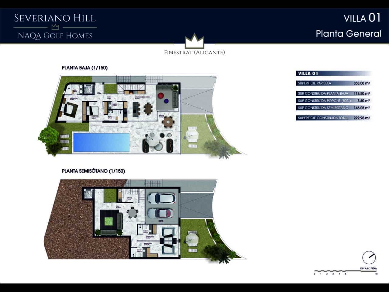 4 Zimmer Villa zu verkaufen in Finestrat mit Pool Garage - 990.000 € (Ref: 8941085)