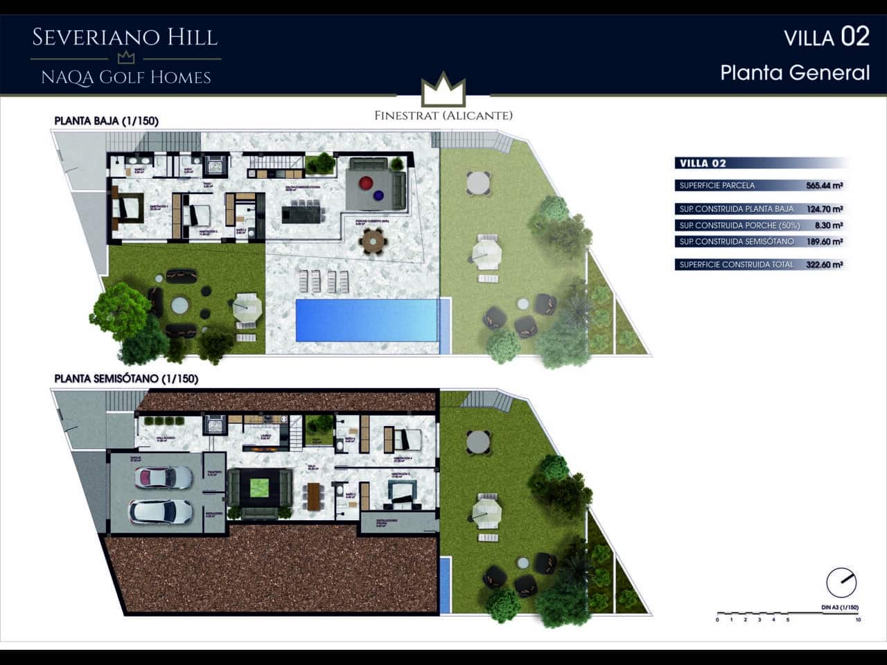 4 Zimmer Villa zu verkaufen in Finestrat mit Pool Garage - 990.000 € (Ref: 8941085)