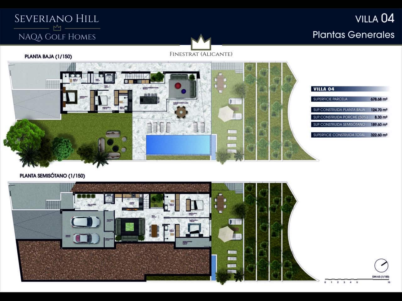 4 Zimmer Villa zu verkaufen in Finestrat mit Pool Garage - 990.000 € (Ref: 8941085)