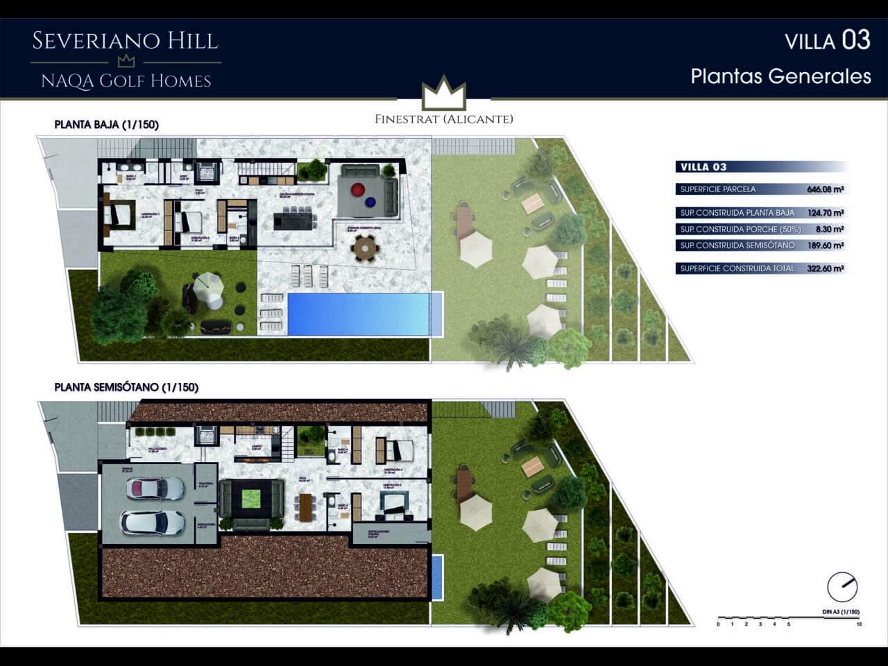 4 Zimmer Villa zu verkaufen in Finestrat mit Pool Garage - 990.000 € (Ref: 8941085)