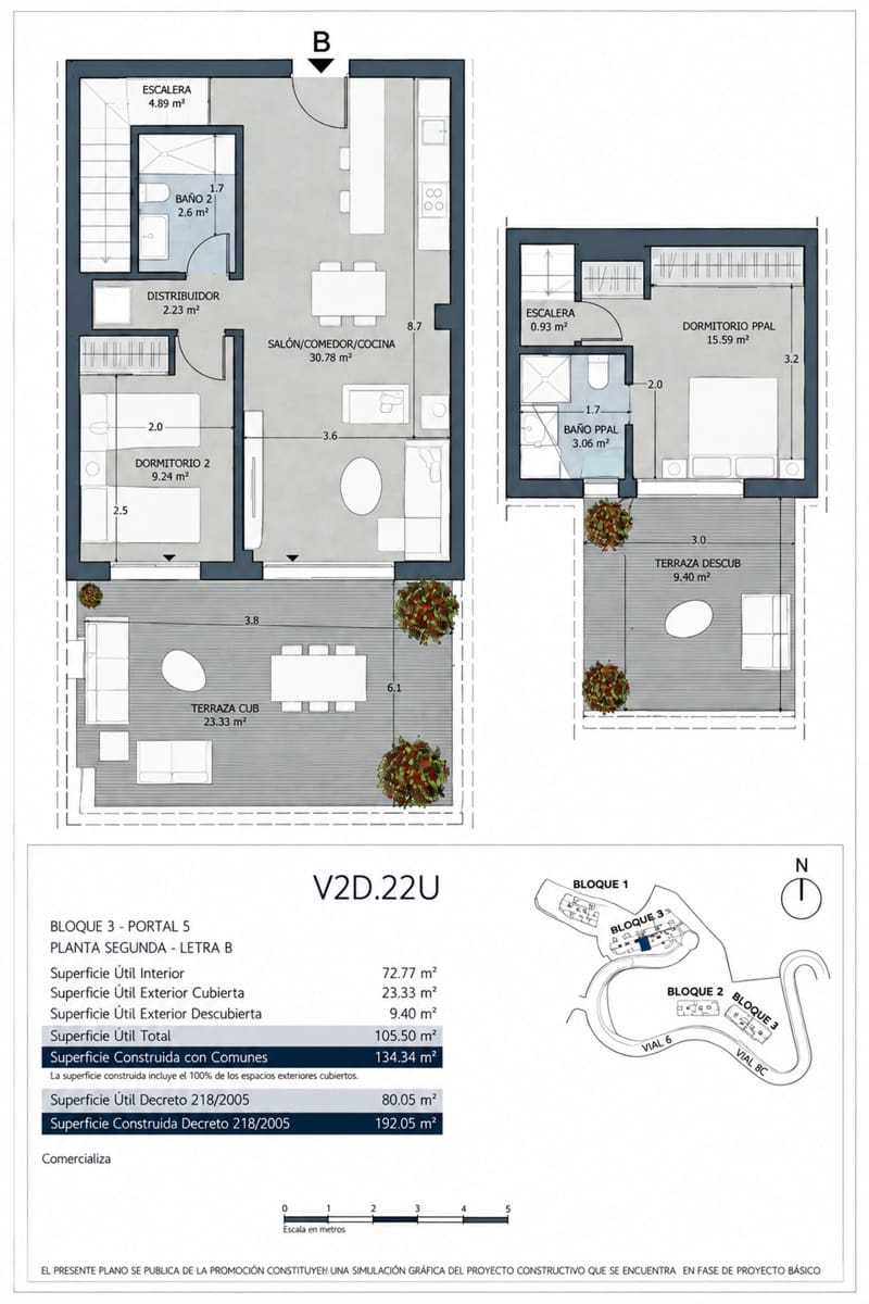 Ático de 2 habitaciones en Benalmadena Costa en venta con piscina garaje - 643.000 € (Ref: 10119064)