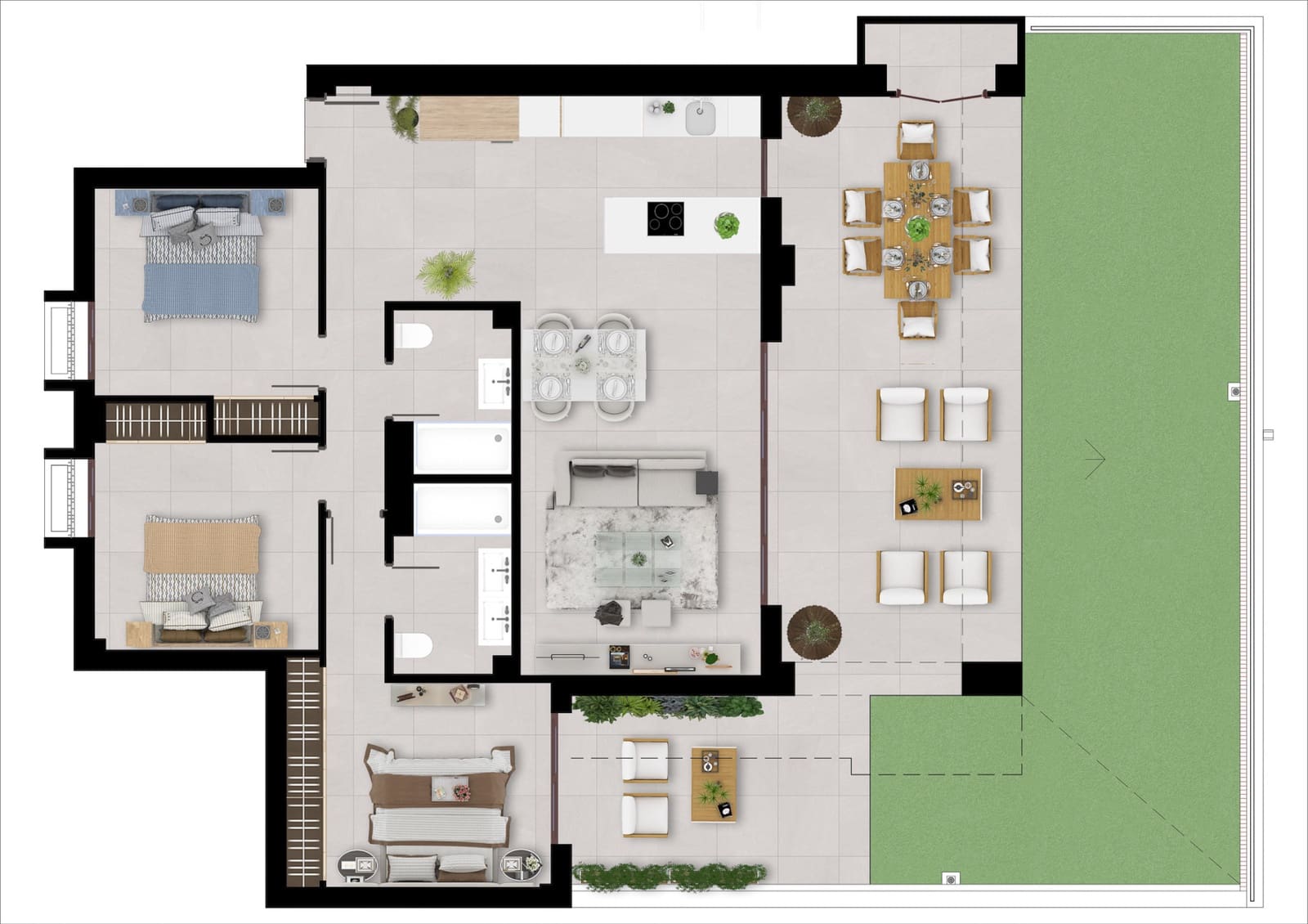 3 slaapkamer Penthouse te koop in Istan met zwembad garage - € 545.000 (Ref: 7087880)