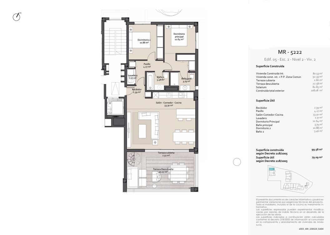 2 soveværelse Penthouse til salg i Benalmadena med swimmingpool garage - € 559.000 (Ref: 7400448)