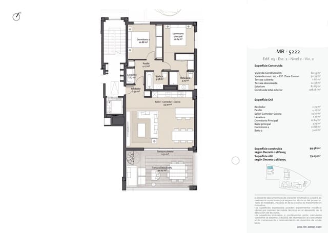 2 soveværelse Penthouse til salg i Benalmádena med swimmingpool garage - € 559.000 (Ref: 7400448)