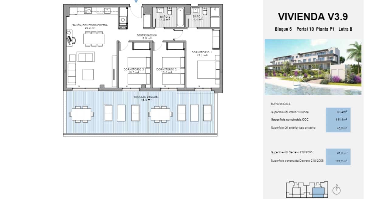 3 soverom Leilighet til salgs i Estepona med svømmebasseng garasje - € 360 000 (Ref: 7403900)